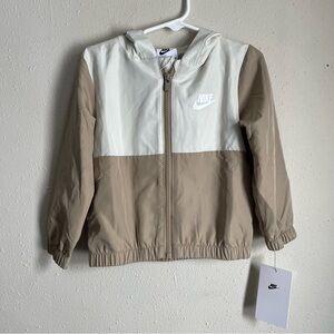 Nike Kids' Toddler Tan and White Windbreaker